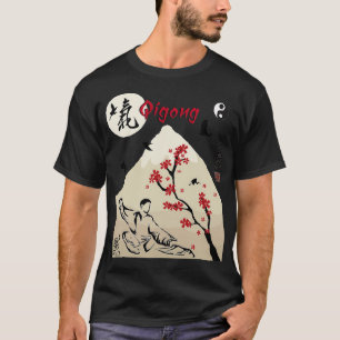 av Qigong-trädgårdskalligrafi t för Tai Chi Älskar T Shirt