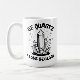 av Quartz I Kärlek geologi Balck and White Kaffemugg