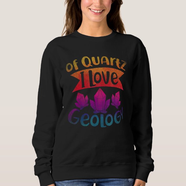 av Quz I Kärlek Geology Sten Collector Geolog Geo T Shirt (Framsida)