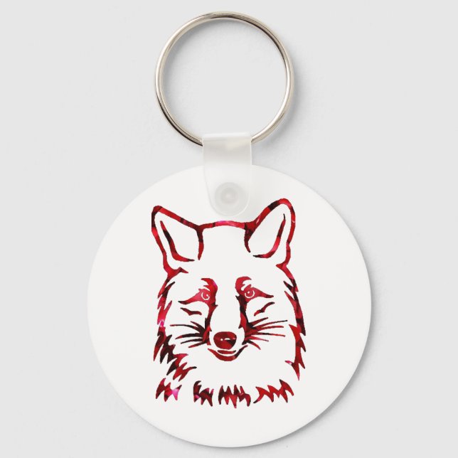 Av rävar och ro nyckelring (Framsida)