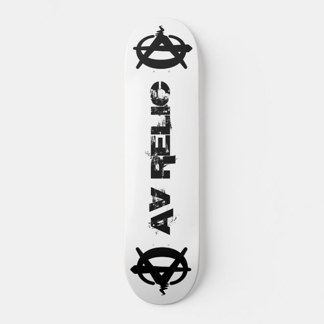 AV RELIC AVR3 OLD SCHOOL SKATEBOARD BRÄDA 18 CM (Framsida)