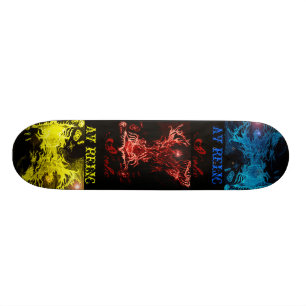 AV RELIC SK8 DECK Phoenix Element Mini Skateboard Bräda 18,7 Cm