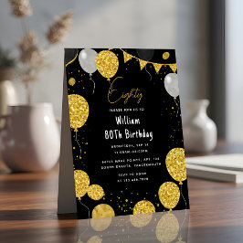 Av Retro Roligt Vuxen humor Lycklig Chic 80:e föde Inbjudningar