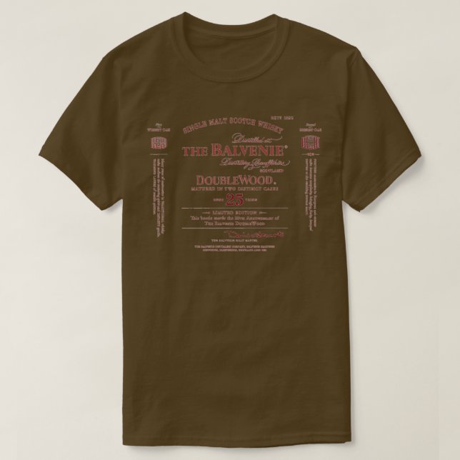 av Retro The BalvenieScotch Malt Finest 25 år T Shirt (Design framsida)