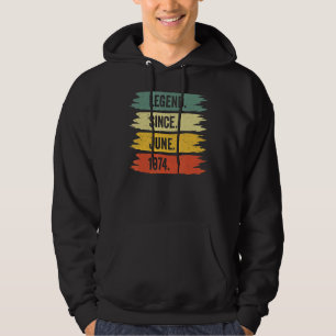 av retro- Vintage på födelsedag föddes i J Hoodie
