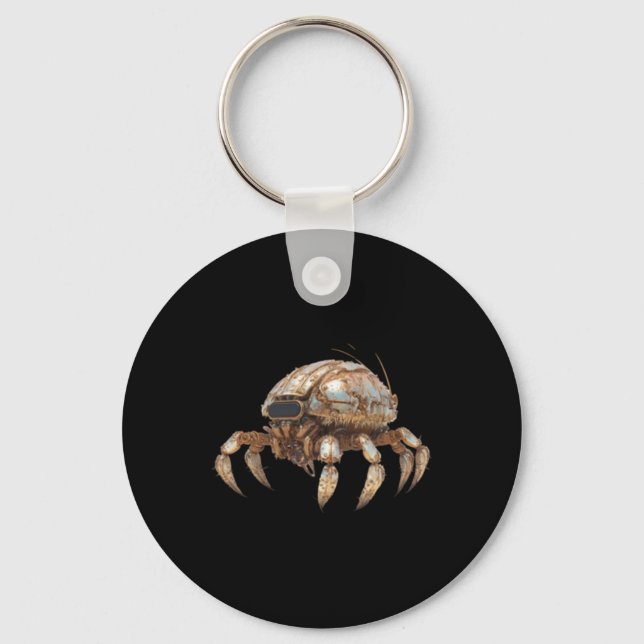 Av Robot Crab Sticker Nyckelring (Framsida)