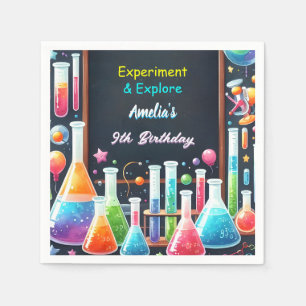 Av Roligt Lab Kids Geek Nerd Mad Science 9:e födel Pappersservett