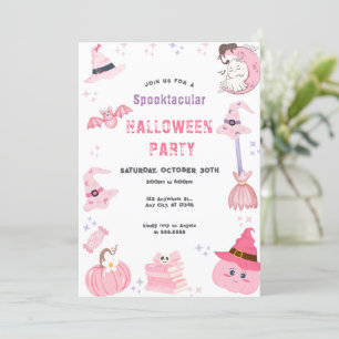 av Rosa Spooktacular Halloween fest Tema Inbjudningar
