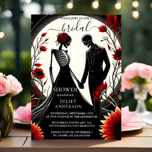 Av Ruby Claret White Heart Red Black Möhippa Inbjudningar
