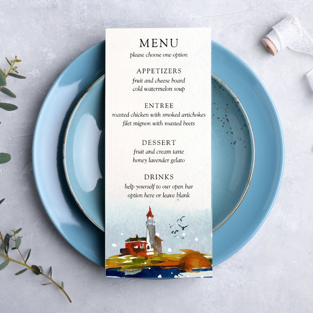 av Sea Bröllop Menu Meny (Skapare uppladdad)