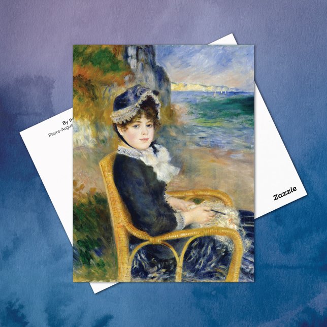 av Seashore Pierre-Auguste Renoir Vykort (Skapare uppladdad)