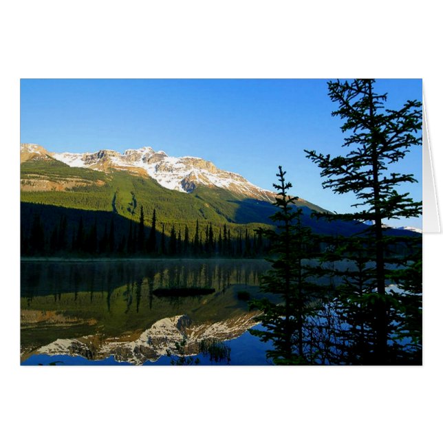 Av sjö-kortet hälsningskort (Framsidan Horizontal)