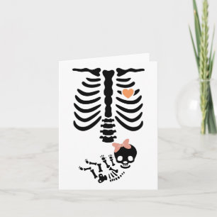 Av Skull Skeleton Halloween Costume Kort