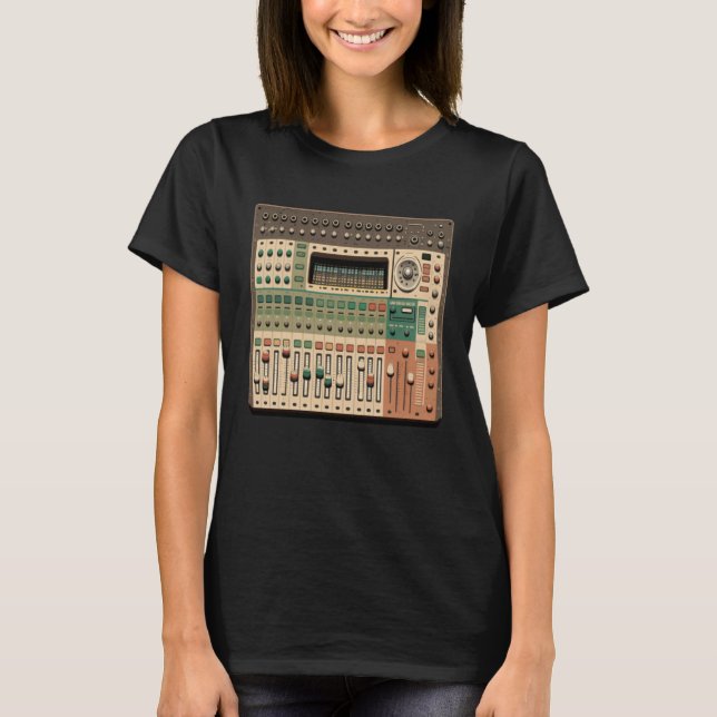 AV Technician Music Mixing Board Audio Visual Soun T Shirt (Framsida)