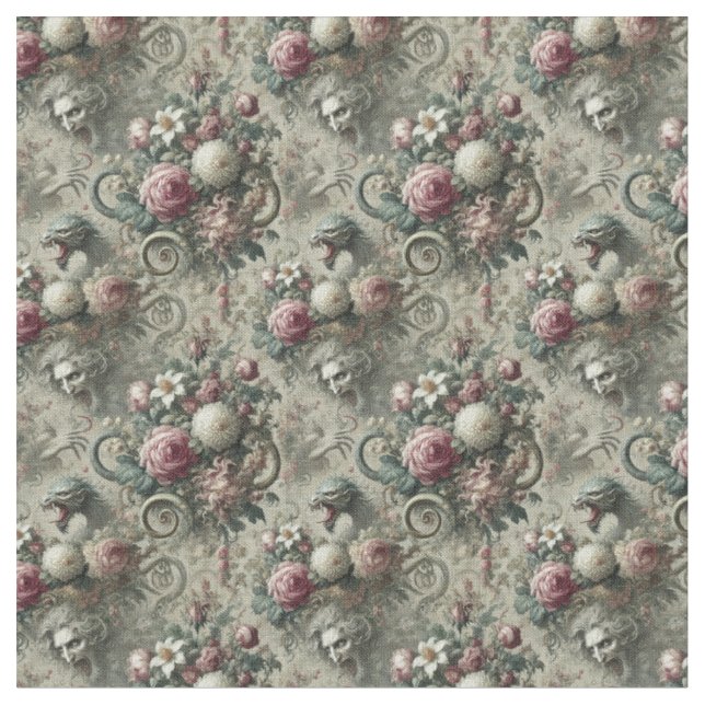 Av tenn & Svan - Gothic Dense Tile Tyg (Närbild)