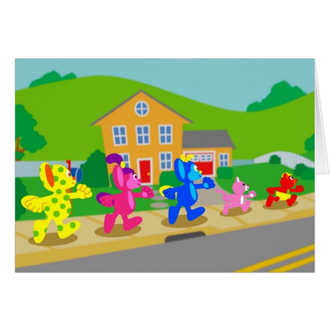 Av till Äventyr-kort för tom hälsning Hälsningskort (Framsidan Horizontal)