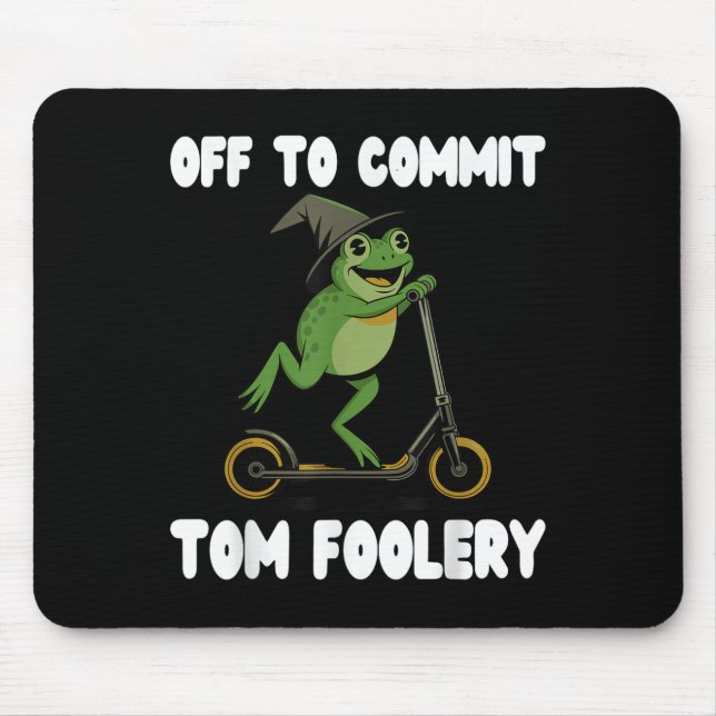 Av till Commit Tomfoolery Tee Frog Toad Weirdcore  Musmatta (Framsidan)