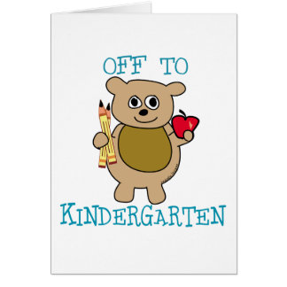 Av till Kindergarten Hälsningskort