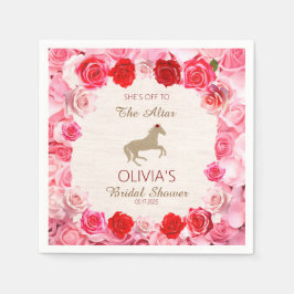 Av till Möhippan Altar Röd ros Pappersservett