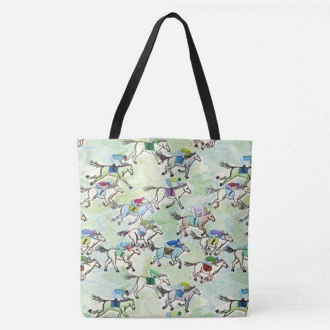 Av till Tävling Tote Bag Tygkasse (Framsida)