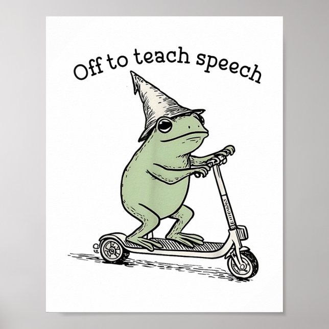 Av till Teach Tal Slp Whimsical Frog Tal ThThre Poster (Framsidan)