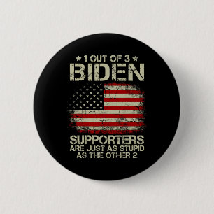 Av tre biden-supportrar är lika tröga som de andra knapp