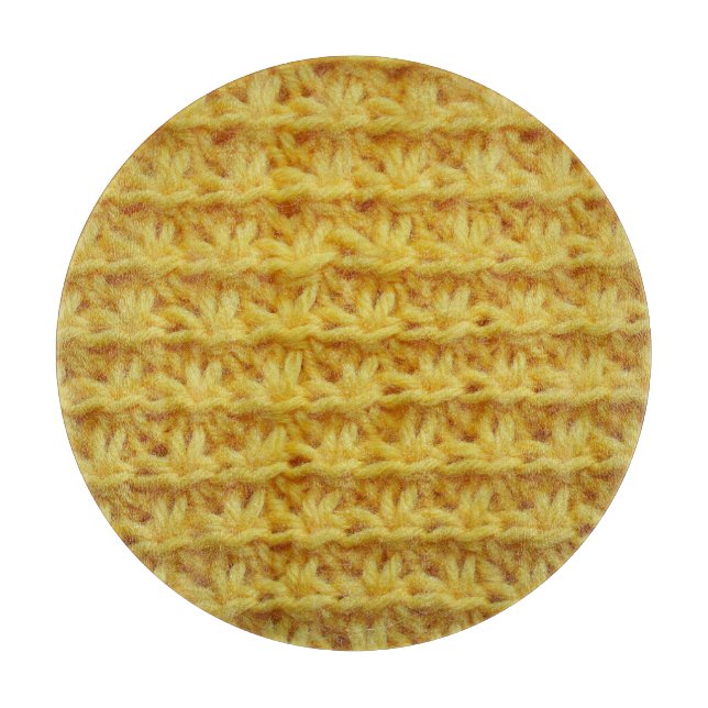 Av trikå av gult: stripe struktur. (Framsidan)