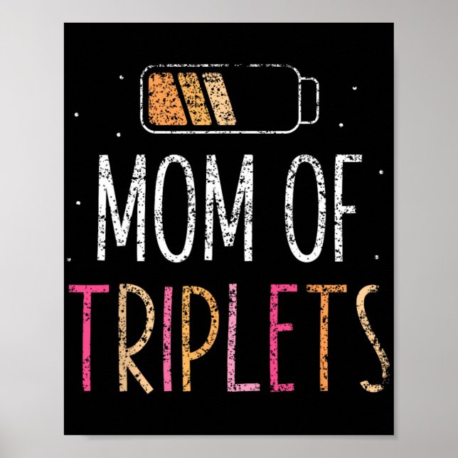 av Triplet Mors dag Mamma Mor Mamma Mödrar Poster (Framsidan)