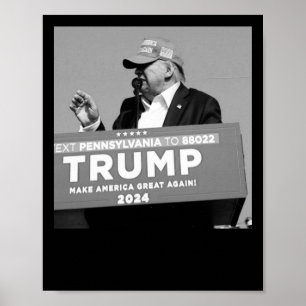 Av Trump Bullet Mid Luft Poster