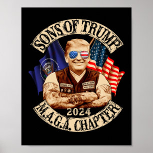 av Trump Maga kapitel 2024 Funny Poster