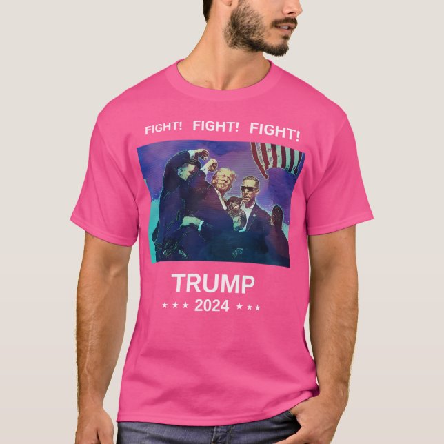 Av trumpbekämpning (vit text) t shirt (Framsida)
