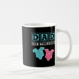 Av Twillingar Familj pappa Fars dag framtida föräl Kaffemugg