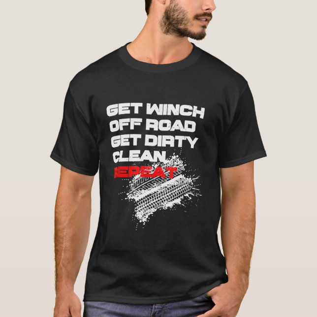 Av väg 4 x 4 All Whedrive Lastbil Car Suv Au T Shirt (Framsida)