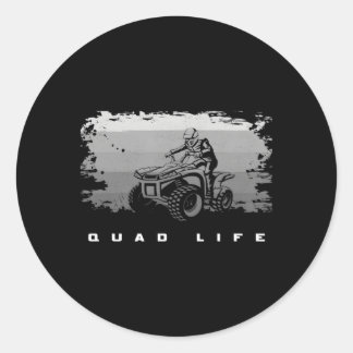 Av väg Quad Atv utanför väg Quad Atv Runt Klistermärke