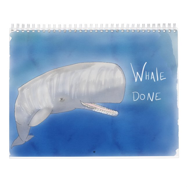 (Av-) vägg: tecknader för vilda djur och växter Kalender (Baksida)