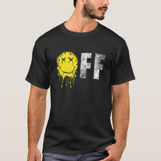 Av vid Online Öppna Smile Laugh Vintage Gult Crosh T Shirt