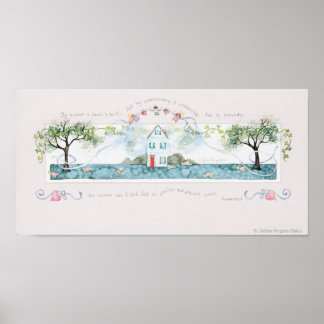 Av visdom Byggs ett hus Poster