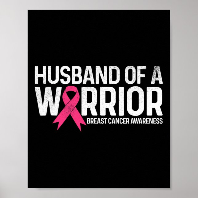 Av Warrior Breast Cancer Shirt Rosa Ribbon Poster (Framsidan)