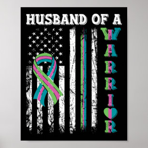 Av Warrior Metastatic Breast Cancer USA flagga Poster