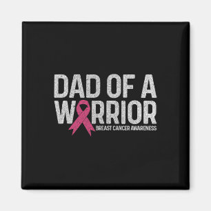 Av Warrior Shirt Pappa Breast Cancer Pink Ribbon Magnet