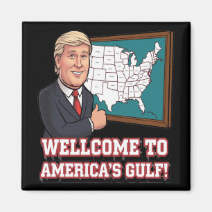 Av Wellcome Bukt of United States of America Magnet