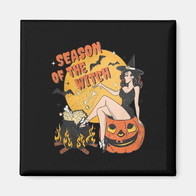 av Witch Halloween Samhain 1 Magnet (Framsidan)