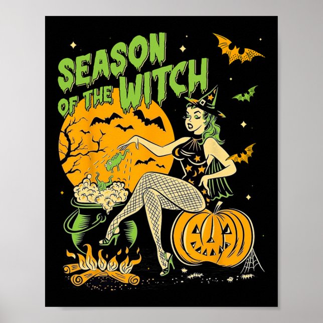 av Witch Halloween Samhain Poster (Framsidan)