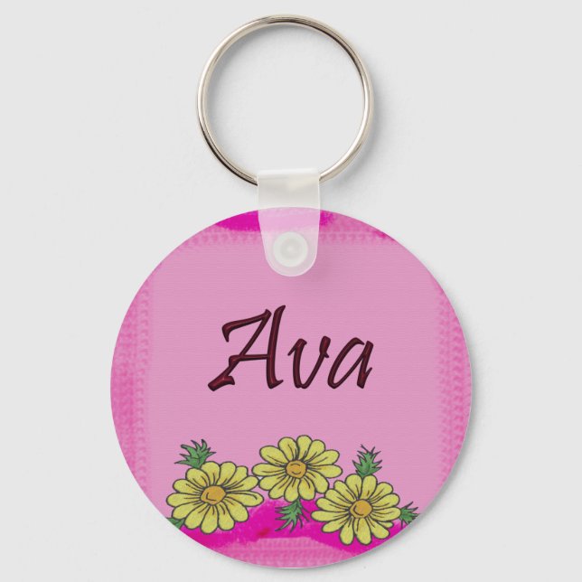 Ava Daisy Keychain Nyckelring (Framsida)