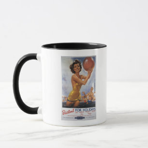 Ava Gardner Look-en-något liknande Butlins läger Mugg