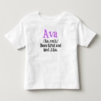 Ava känd beskrivningsskjorta tee shirt
