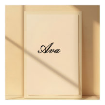 Ava Minimalistisk Namn Typografi Poster