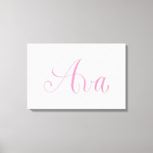 Ava - modern Calligraphynamndesign Canvastryck