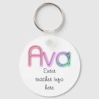 Ava Namn bricka Nyckelring