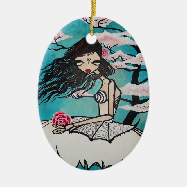 "Ava" prydnad Julgransprydnad Keramik (Framsidan)